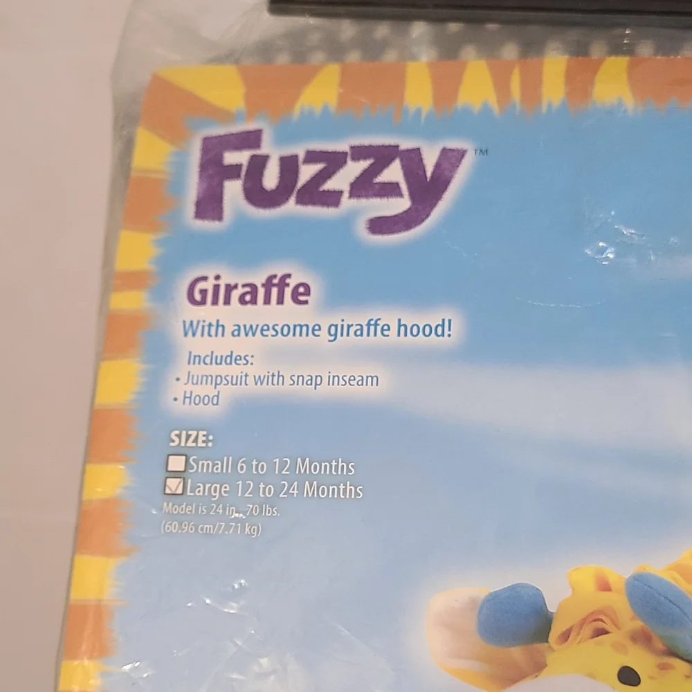 Giraffe Costume 12 To 24 Months